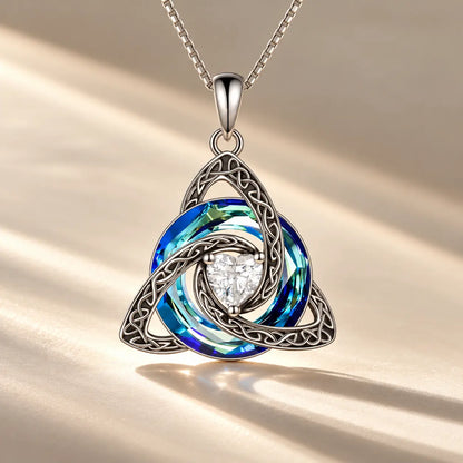 Collar Nudo de Bruja con Piedra de Nacimiento